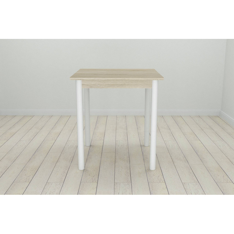 Стол кухонный Ferrum-decor Агата 75x70x70 Белый ДСП Сонома 16мм (FRD-106240)