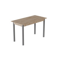 Стіл кухонний Ferrum-decor Маріо 75x120x60 Сірий ДСП Сан-Марино 16мм (FRD-105660)