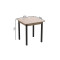 Стіл кухонний Ferrum-decor Агата 75x90x90 Чорний ДСП Сан-Марино 16мм (FRD-105640)