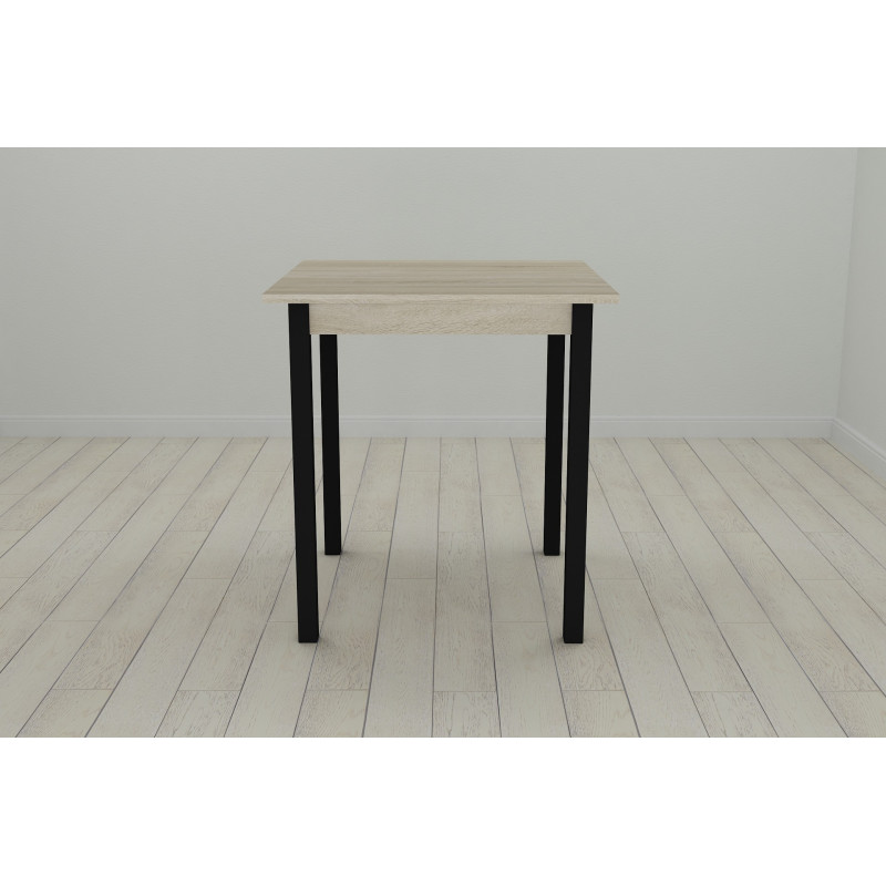 Стол кухонный Ferrum-decor Диего 75x70x70 Черный ДСП Сонома 16мм (FRD-106300)