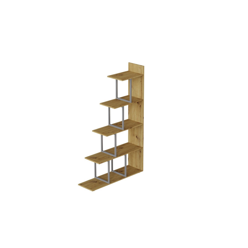 Этажерка Ferrum-decor Стелла 1600x1020x300 Серый металл ДСП Дуб Артизан (FRD-105490)