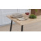 Стол кухонный Марсель 30 Ferrum-decor 75x120x60 Черный металл ДСП Дуб Сан-Марино 32 мм (FRD-106740)