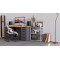 Етажерка 3/60 Ferrum-decor Серії Конект 75x60x28 білий ДСП Бетон 16мм (FRD-104262)