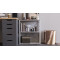 Етажерка 3/60 Ferrum-decor Серії Конект 75x60x28 білий ДСП Бетон 16мм (FRD-104262)