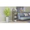 Етажерка 4/34 Ferrum-decor Серії Конект 120x34x28 чорний ДСП Біле 16мм (FRD-104272)