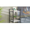 Етажерка 4/34 Ferrum-decor Серії Конект 120x34x28 чорний ДСП Біле 16мм (FRD-104272)