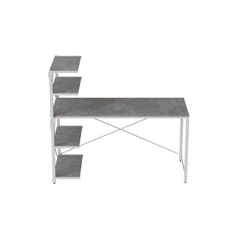 Комп'ютерний стіл Ferrum-decor Джек 75x120x60 Білий ДСП Бетон (FRD-104392)