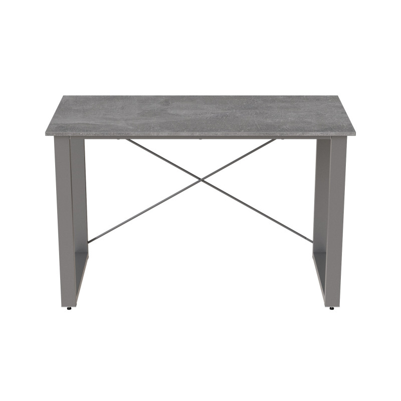 Письмовий стіл Ferrum-decor Драйв 750x1400x600 Сірий метал ДСП Бетон 16 мм (FRD-103142)