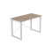 Письмовий стіл Ferrum-decor Драйв 750x1200x600 Білий метал ДСП Дуб Сан-Марино 32 мм (FRD-103332)