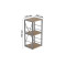 Етажерка 3/34 Ferrum-decor Серії Конект 73x34x28 сірий ДСП Дуб Сан-Марино 16мм (FRD-104302)