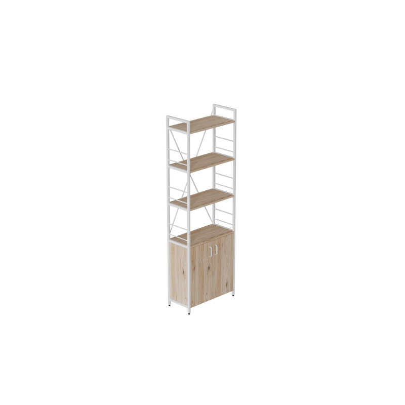 Етажерка 4/60 Ferrum-decor Серії Конект із тумбою 179x60x28 Білий ДСП Сан-Марино (FRD-104492)