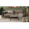 Стіл журнальний приставний Террі Комбо Ferrum-decor 345x662x440 Чорний метал ДСП Бетон 16 мм (FRD-105142)