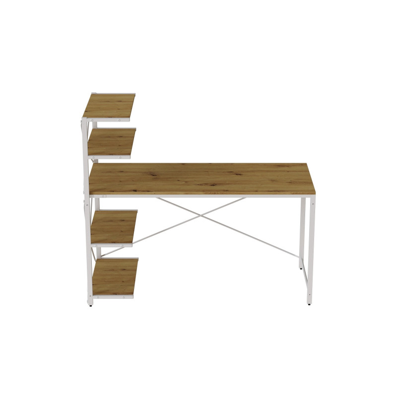 Комп'ютерний стіл Ferrum-decor Джек 75x140x60 Білий ДСП Артизан (FRD-104412)