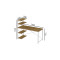 Комп'ютерний стіл Ferrum-decor Джек 75x140x60 Білий ДСП Артизан (FRD-104412)