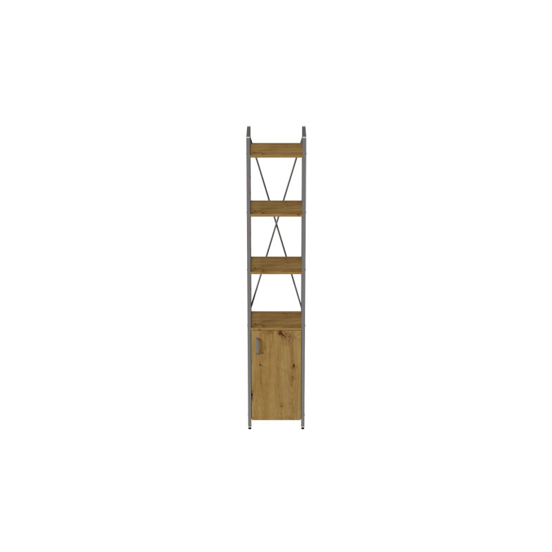 Етажерка 4/34 Ferrum-decor Серії Конект з тумбою 179x34x28 Сірий ДСП Артизан (FRD-104482)