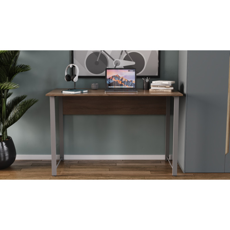 Письменный стол Ferrum-decor Раян 75x140x60 черный ДСП Дуб Сонома 16мм (FRD-103692)