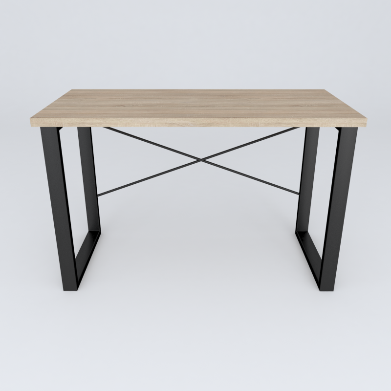 Письмовий стіл Ferrum-decor Драйв 750x1000x700 Чорний метал ДСП Дуб Сонома 32 мм (FRD-103362)