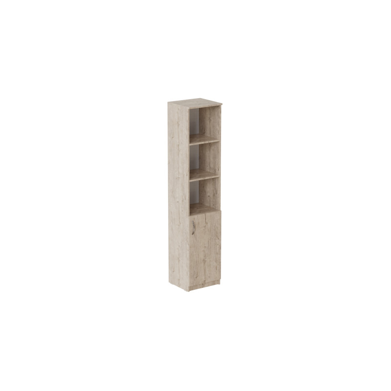 Пенал Анжело Ferrum-decor на 4 полиці з 1 дверима 1900x400x380 ДСП Дуб Сан-Марино 16 мм (FRD-104912)