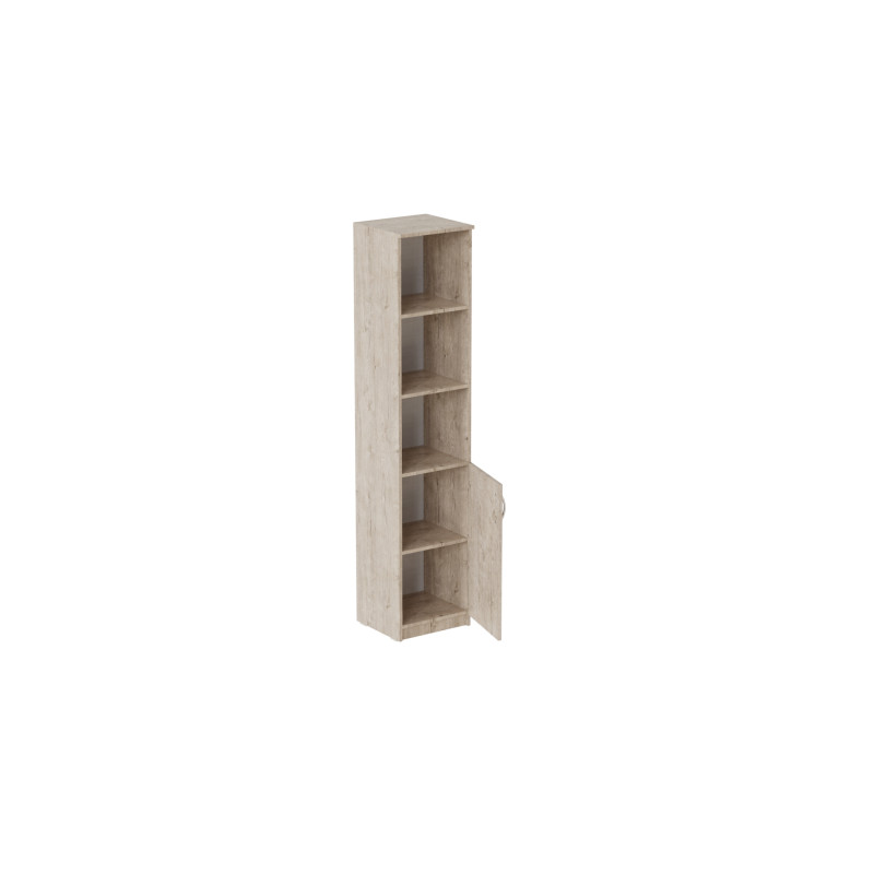 Пенал Анжело Ferrum-decor на 4 полиці з 1 дверима 1900x400x380 ДСП Дуб Сан-Марино 16 мм (FRD-104912)