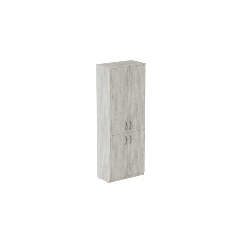 Шкаф Анжело Ferrum-decor на 5 полок с 4 дверями 1900x700x380 ДСП Бетон 16 мм (FRD-105042)