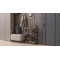 Полиця для взуття Слайм 4 Ferrum-decor 820x630x260 Чорний метал ДСП Дуб Сонома 16 мм (FRD-105162)