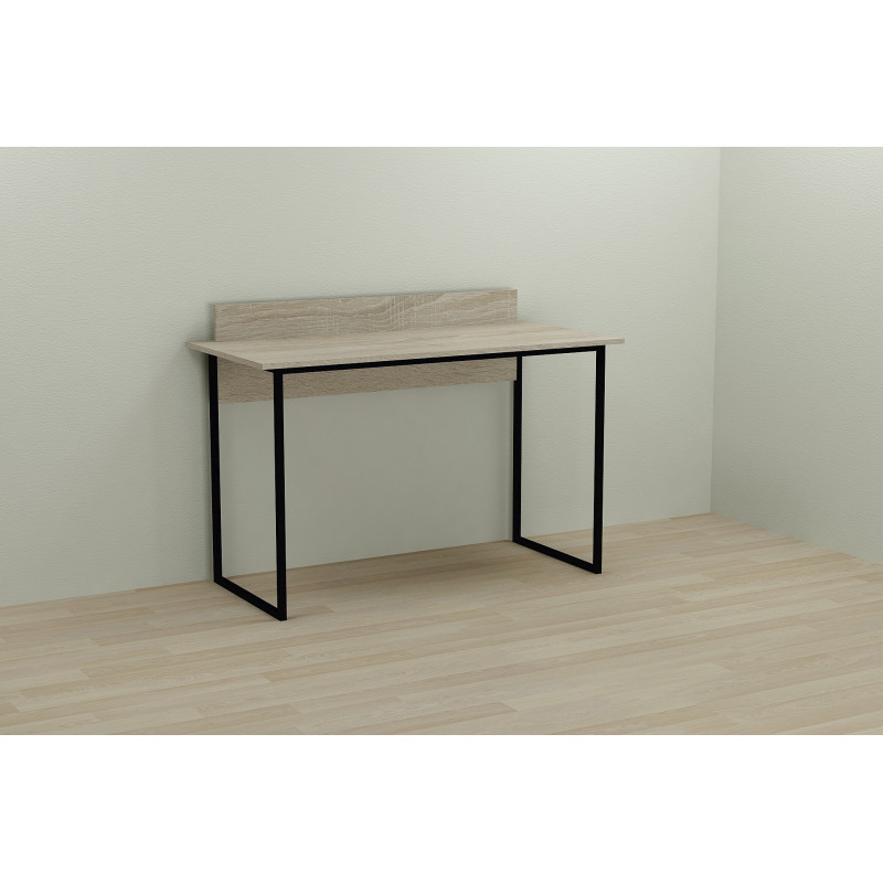 Письмовий стіл Ferrum-decor Скай 75x140x60 чорний ДСП Дуб Сонома 16мм (FRD-103632)