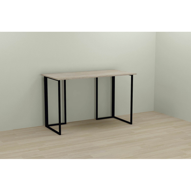 Письмовий стіл Ferrum-decor Ханна 75x100x60 чорний ДСП Дуб Сонома 16мм (FRD-103472)