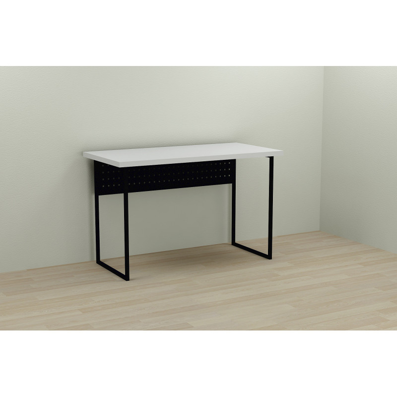 Письмовий стіл Ferrum-decor Майк 76x120x60 чорний ДСП Біле 32мм (FRD-103862)