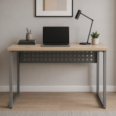 Стіл письмовий Майк Ferrum-decor 75x120x60 Сірий метал ДСП Дуб Кремона Торро 32 мм (FRD-108344)