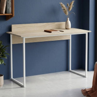 Письмовий стіл Ferrum-decor Скай 75x120x60 білий ДСП Дуб Сонома 16мм (FRD-101072)