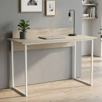 Письмовий стіл Ferrum-decor Скай 75x140x60 білий ДСП Дуб Сонома 16мм (FRD-101082)