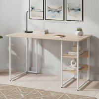 Комп'ютерний стіл Ferrum-decor Кевін 75x120x60 білий ДСП Дуб Сан-Марино 16мм (FRD-101252)
