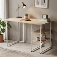 Комп'ютерний стіл Ferrum-decor Кевін 75x140x60 білий ДСП Дуб Сан-Марино 16мм (FRD-101262)