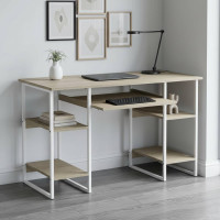 Письмовий стіл Ferrum-decor Тім 75x140x70 білий ДСП Дуб Сонома 16мм (FRD-101382)