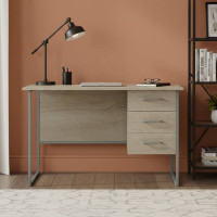 Письмовий стіл Ferrum-decor Гаррі 75x140x60 сірий ДСП Дуб Сонома 16мм (FRD-101462)
