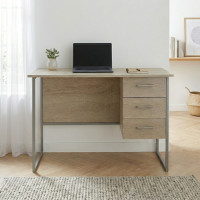 Письмовий стіл Ferrum-decor Гаррі 75x120x70 сірий ДСП Дуб Сонома 16мм (FRD-101472)