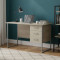 Письмовий стіл Ferrum-decor Гаррі 75x140x70 сірий ДСП Дуб Сонома 16мм (FRD-101482)