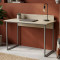 Письмовий стіл Ferrum-decor Скай 75x120x60 сірий ДСП Дуб Сонома 16мм (FRD-101542)