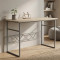Письменный стол Ferrum-decor Раян 75x100x60 серый ДСП Дуб Сонома 16мм (FRD-101592)