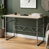 Письмовий стіл Ferrum-decor Райан 75x100x70 сірий ДСП Дуб Сонома 16мм (FRD-101622)