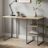 Письменный стол Ferrum-decor Кевин 75x100x60 серый ДСП Дуб Сонома 16мм (FRD-101712)