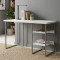 Письменный стол Ferrum-decor Кевин 76x120x70 серый ДСП Белое 32мм (FRD-101752)