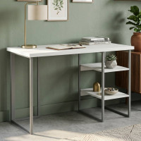 Письмовий стіл Ferrum-decor Кевін 76x140x70 сірий ДСП Біле 32мм (FRD-101762)