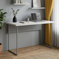 Письмовий стіл Ferrum-decor Майк 76x100x60 сірий ДСП Біле 32мм (FRD-101772)