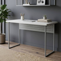 Письмовий стіл Ferrum-decor Майк 76x120x60 сірий ДСП Біле 32мм (FRD-101782)