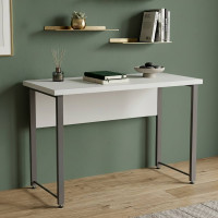Письмовий стіл Ferrum-decor Курт 76x100x60 сірий ДСП Біле 32мм (FRD-101832)