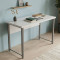 Письмовий стіл Ferrum-decor Курт 76x140x60 сірий ДСП Біле 32мм (FRD-101852)