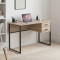 Комп'ютерний стіл Ferrum-decor Дакота 76x120x70 чорний ДСП Дуб Сан-Марино 32мм (FRD-101952)
