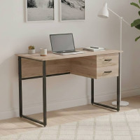 Компьютерный стол Ferrum-decor Дакота 76x140x70 черный ДСП Дуб Сан-Марино 32мм (FRD-101962)