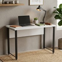 Письменный стол Ferrum-decor Курт 76x140x60 черный ДСП Белое 32мм (FRD-102032)